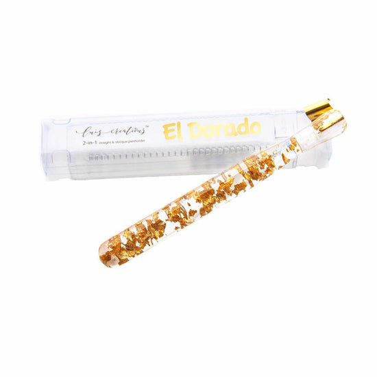 2-in-1 Resin Penholder by Luis Creations - El Dorado (Gold)