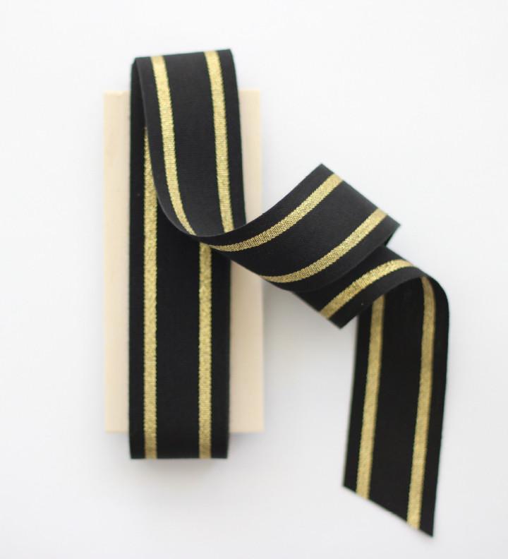 Striped Luxury 100% Italian Cotton Ribbon 1.5 inch Width studio carta