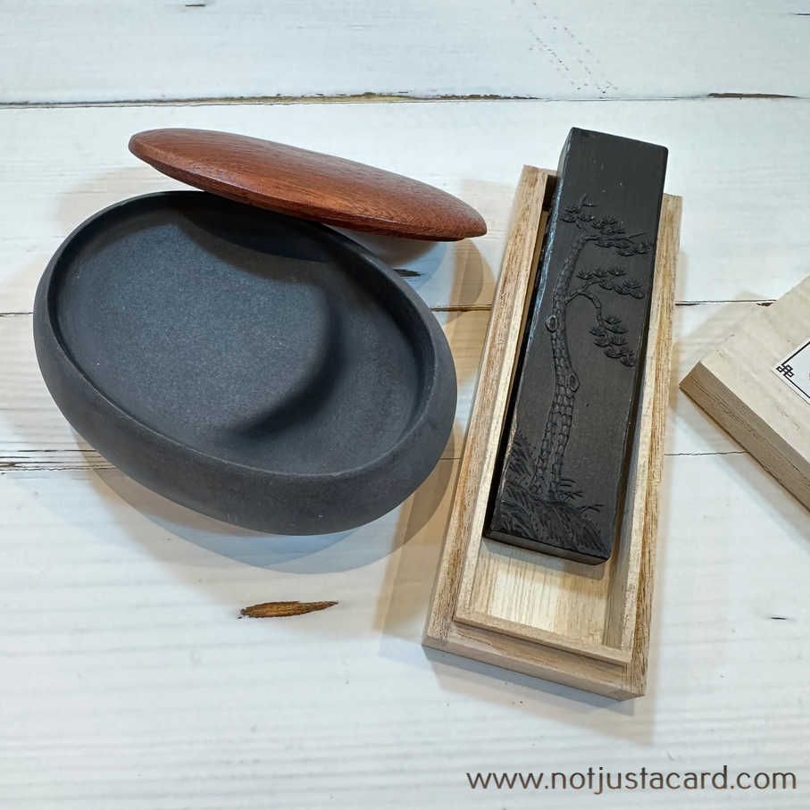 Oval Grinding Ink Stone
