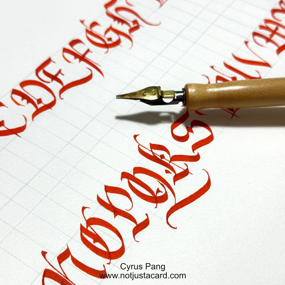 Gothicized Italic Workshop 歌德式義大利體課程 (Dip Pen Workshop)