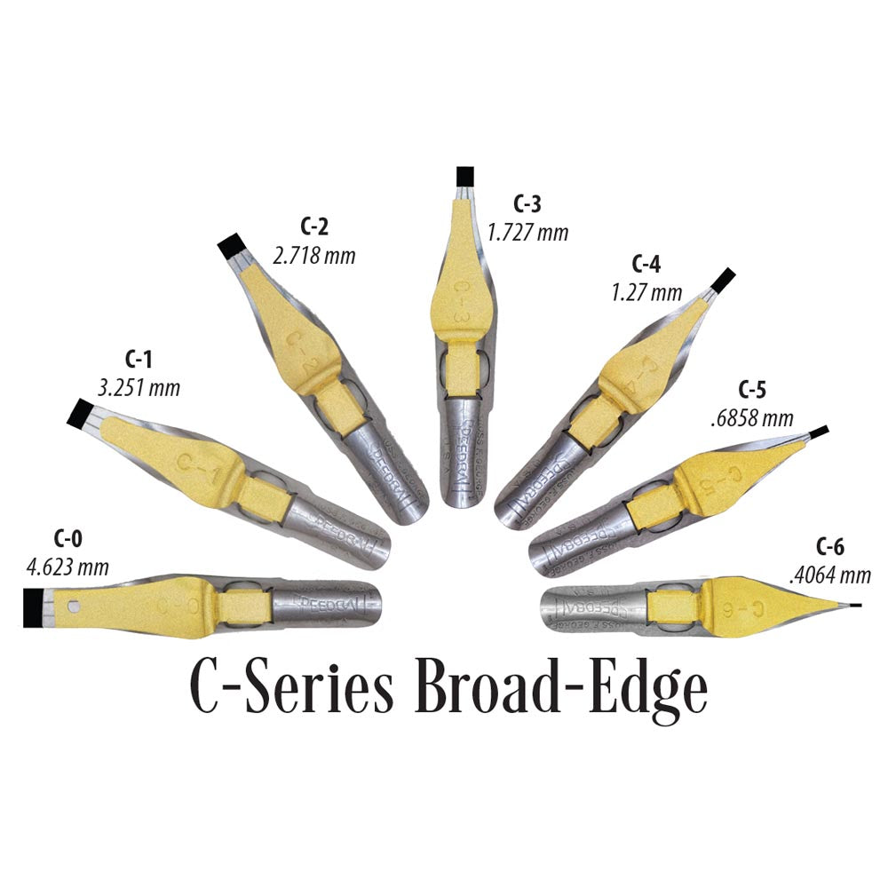 Speedball C Series Flat Nib - Size C6