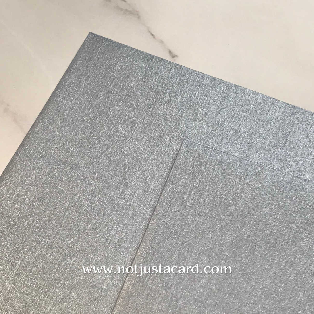Wax Sealing Envelopes - Metallic Galvanised 