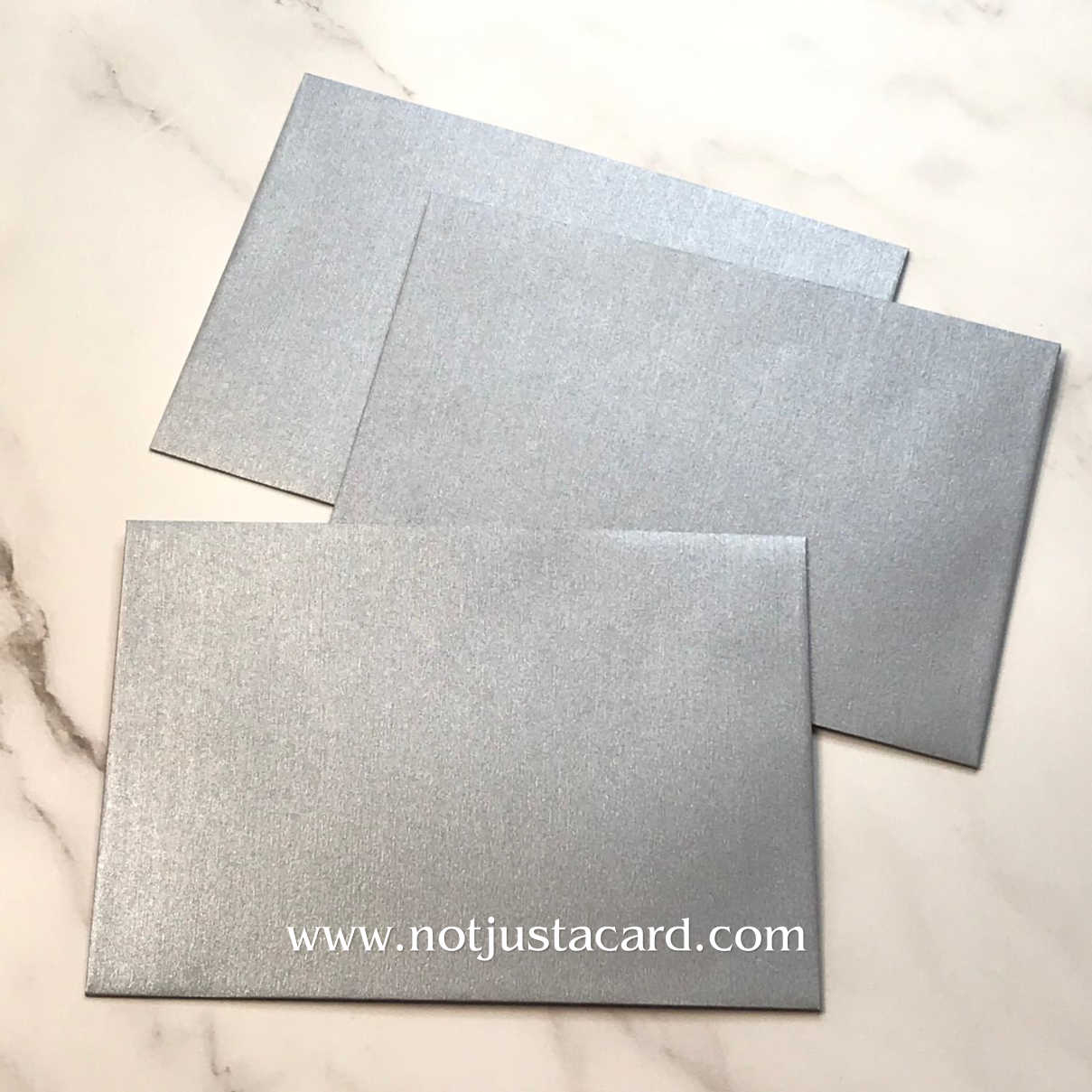 Wax Sealing Envelopes - Metallic Galvanised 