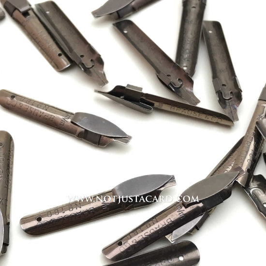 Brause Bandzug Set of 9 Nibs Italic Gothic Foundational 