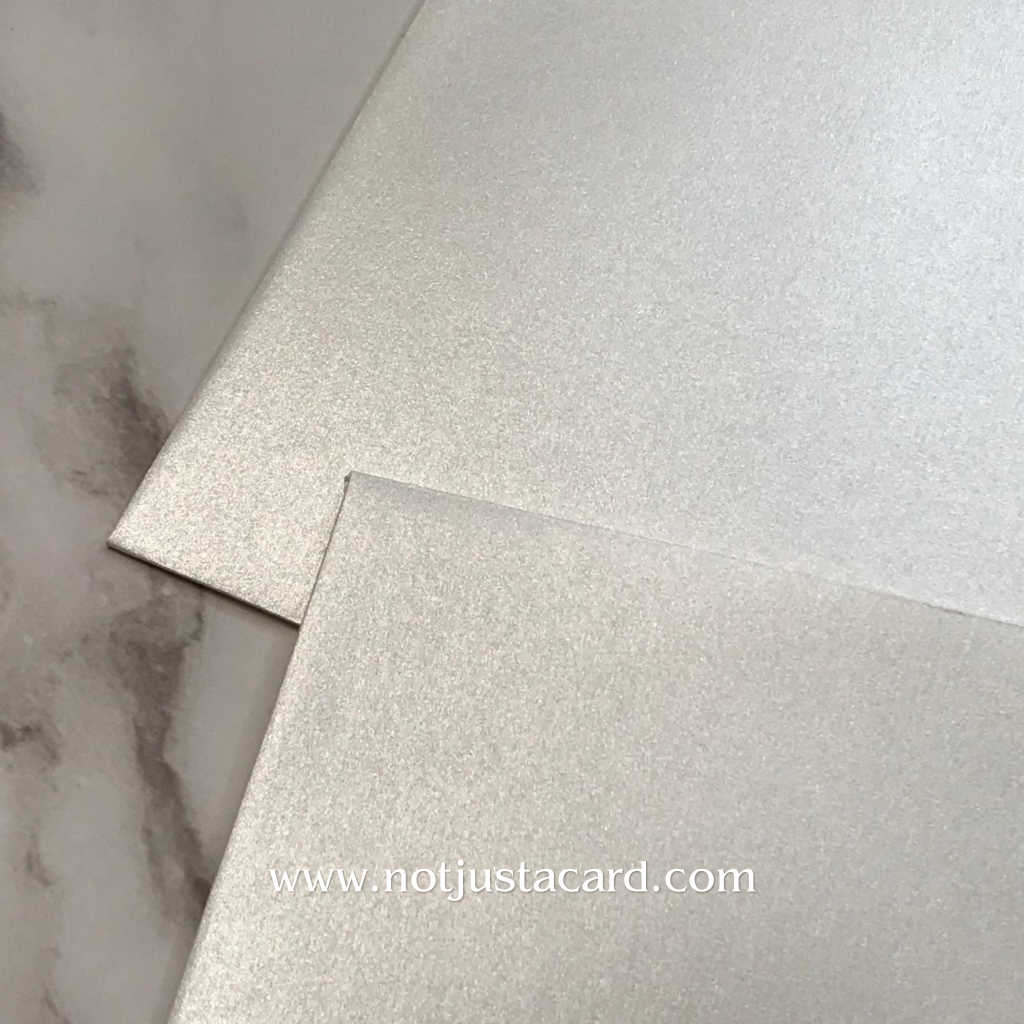 Wax Sealing Envelopes - Metallic Ice Silver 