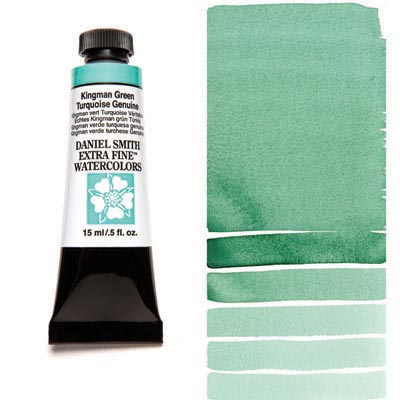 Daniel Smith Watercolour 15ml Tube - Kingman Green Turquoise Genuine