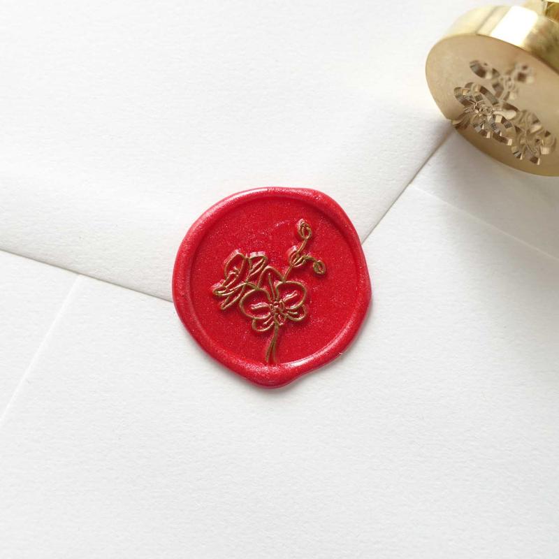 Wax Sealing Kit - Orchid Flower 