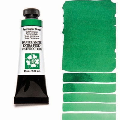 Daniel Smith Watercolour 15ml Tube - Permanent Green