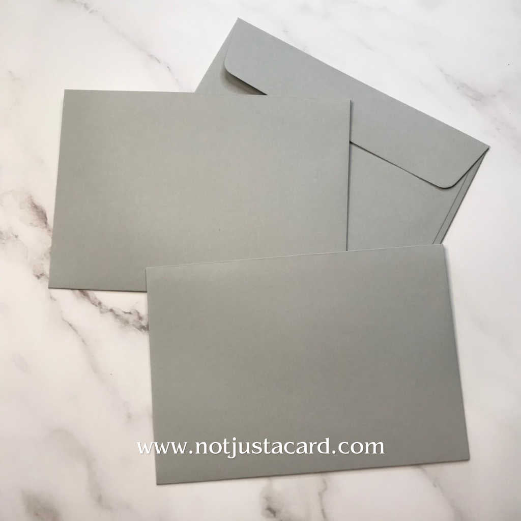 Wax Sealing Envelopes - Real Grey 