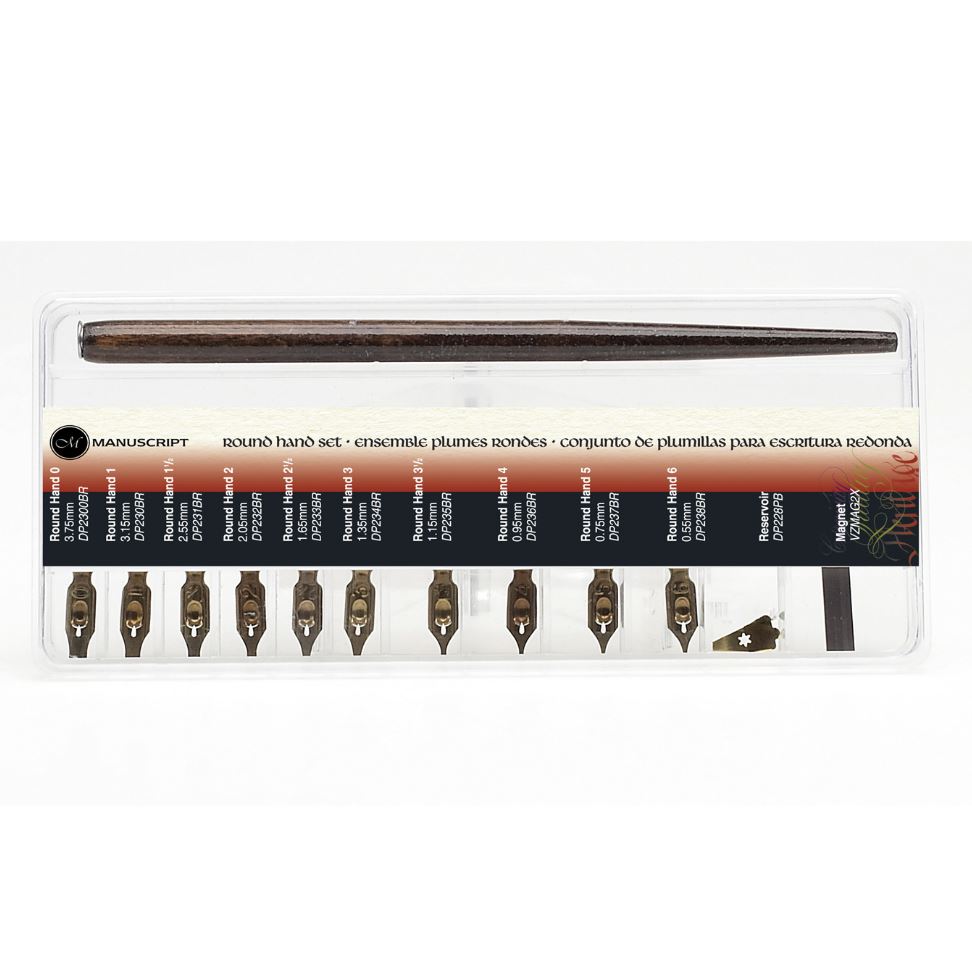 Manuscript Round Hand Calligraphy Set 