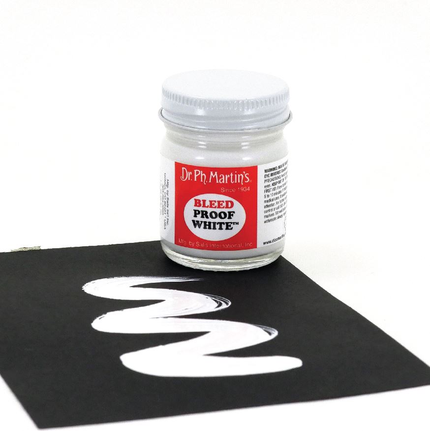 Load image into Gallery viewer, Dr. Ph. Martin&amp;#39;s Bleedproof White 1oz Calligraphy Ink
