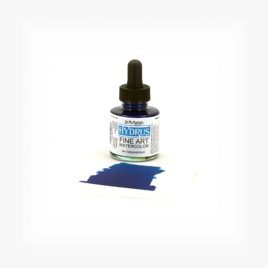 Dr. Ph. Martin's Hydrus Fine Art Liquid Watercolour 30ml - 34H Turquoise Blue 