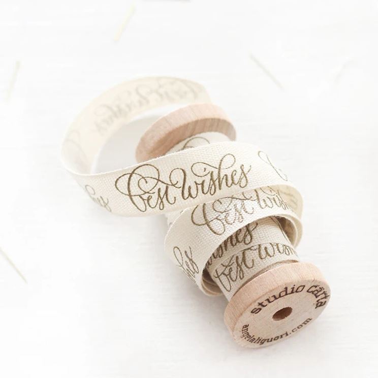 Best Wishes Calligraphy Ribbon