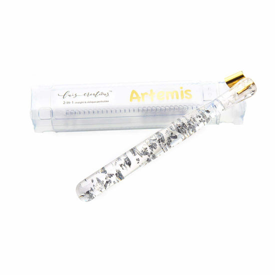 2-in-1 Resin Penholder by Luis Creations - Artemis (Silver)