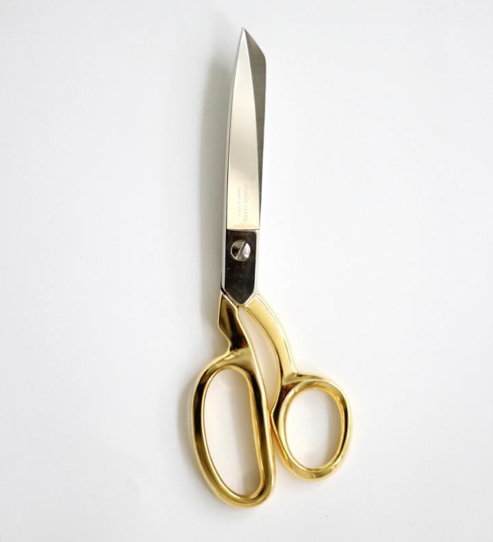 Dressmaker Shears Gold Handle Premium Scissors Studio Carta 24-karat gold-plated handle