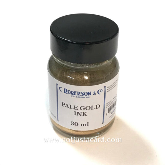 Load image into Gallery viewer, Roberson Metallic Calligraphy Ink 30ml copper gold
