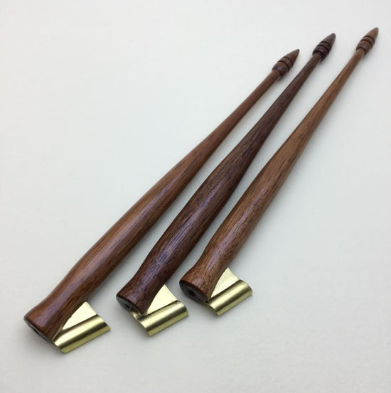 Turned Wood Oblique Holder calligraphy copperplate ink spencerian flourishingTurned Wood Oblique Holder calligraphy copperplate ink spencerian flourishing